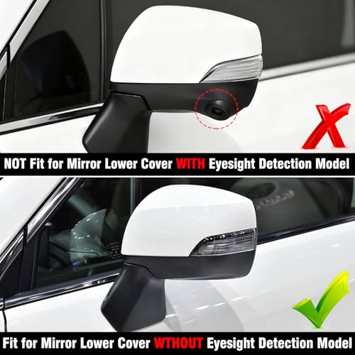 1PC Compatible with Subaru Mirror Bottom Cover Forester 2014-2018/Crosstrek Legacy Outback 2013-2014/Impreza 2012-2014, Clip-on Replace for 91054AJ230 Driver Side Subaru Mirror Lower Cover-Left - style: Left Driver Side