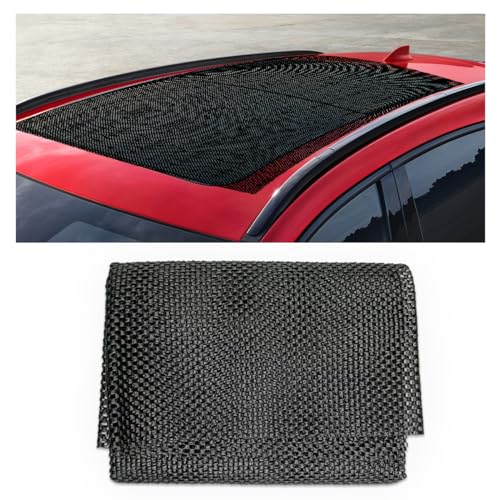 Car Roof Non-Slip Rug Pad, PVC Roof Cargo Bag Protective Mat, 47'' x 39.4'' Rooftop Cargo Carrier Bag, Multipurpose Home Liner for Kitchen, Bathroom, Shoe (Black) - size: Black