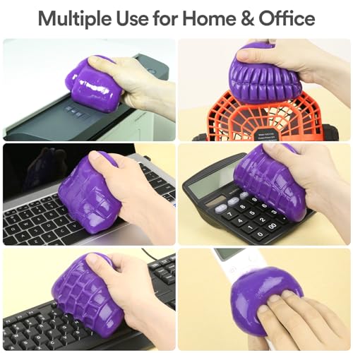 PULIDIKI Car Cleaning Gel Cleaning Putty Car Interior Cleaner Car Detailing Kit Car Cleaning Slime Car Cleaning Supplies Car Accessories Gifts for Men Women Purple - color: Purple
