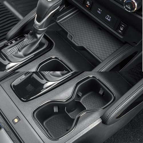 CDEFG 2Pcs for 2025 Nissan Frontier Center Console Organizer for 2022-2025 Nissan Frontier Accessories Middle Console Storage Box Cup Holder - color: 2Pcs for Frontier(Cup Holder & Console)