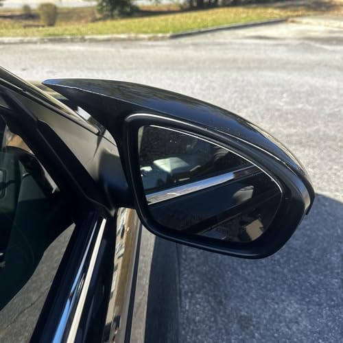 Rear View Side Mirror Cover Compatible with Nissan Altima Sentra 2019-2023, 2PCS Door Side Mirror Cover Cap (Glossy Black) - color: Glossy Black