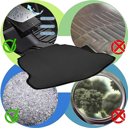 Upgrade Corolla Cross SUV Cargo Liner | Custom Fit Trunk Mat Compatible with 2022 2023 2024 2025 Toyota Corolla Cross (FWD Models Only) | All Weather TPE Cargo Mat for Corolla Cross - style: 2022-2025 | For Toyota Corolla Cross Cargo Mat
