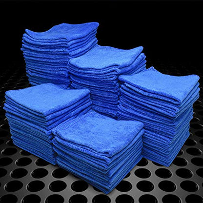 JDMBESTBOY 100Pcs Microfiber Cleaning Cloth Towel Rag Car Polishing No Scratch Auto Detailing Multi-Purpose Kitchen - size: 100 PCs