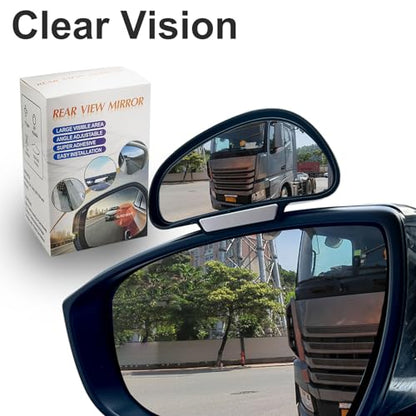 Blind Spot Mirror Adjustable 360 Degree Car Side Mirror, HD Glass Rear View Exterior Accessories Frame Thickness Less than 5MM for Car SUV (single mirror left) - style: single mirror left