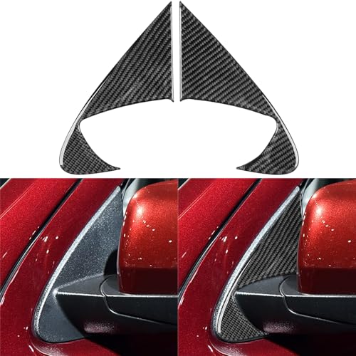 NVCNX Real Premium Carbon Fiber Accessories for Dodge Durango 2011-2020 2012 2013 2014 2015 2016 2017 2018 2019 Car Exterior A Pillar Post Cover Exterior Trim Sticker Decal 2PCs - color: 2011-2020 Exterior A Pillar Post Trim