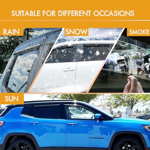 Side Window Visors rain Guards Vent Deflectors Compatible with Honda Civic Hatchback 2016-2021, Vent Deflector Window Rain Guard Sun Shade Visors, Car Acessories 4PCS 2016 2017 2018 2019 2020 2021 - size: Compatible with Honda Civic Hatchback 2016-2021