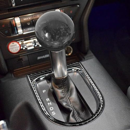 muge racing Forged Carbon Fiber Shift Knob Gear Shifter Spherical Type Unique Designed for Most Manual Car Universal Gear Shift Knob with 3 Adapters (Real Carbon Fiber-Sphere, Black) - style: Carbon Fiber-Sphere