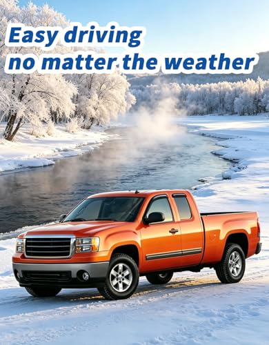 Extra-Thick Rain Guards Fit for Chevy Silverado/GMC Sierra 1999-2006 Extended Cab Window Rain Guard Extra Durable Window Deflectors Window Vent Visors Vent Shades Exterior Car Accessories - size: Fit for 1999-2006 Silverado/Sierra Extended Cab