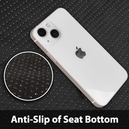 CAR PASS Memory Foam Mesh Bling Diamond Car Seat Cover 2 Front Seat Breathable Soft Sponge Universal Shining Glitter Sparkly Crystal Fit Armrest Automotive Truck SUV Cute Women Girl, Silver Rhinestone - color: Silver Mesh, size: Two Front Seats