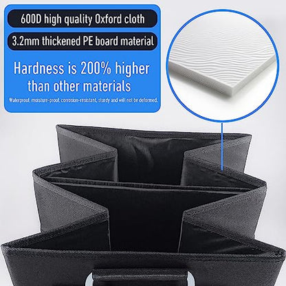 Car Trunk Organizer, Portable, Collapsible, Waterproof, Oxford Cloth, Aluminum Handle, Ideal for SUVs, Cars, Camping, Storage - size: Large Storage Box -60