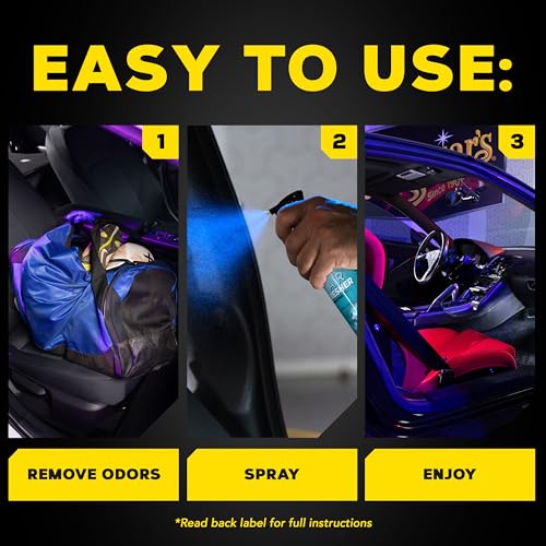 Meguiar’s Air Re-Fresher Odor Fighting Spray - New Car Scent - Convenient Car Air Freshener that Instantly Fights Odors and Leaves Behind a Long-Lasting New Car Scent, 8 Oz Trigger Spray - size: 8 Fl Oz (Pack of 1)