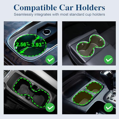 Car Cup Holder Expander, Cup Holder Extender Adapter with Expandable Arm and Adjustable Base, Compatible with Yeti Ramblers, Hydro Flasks, Stanley, Owala Most Coffee Mugs Bottles & Cups (CUP-B-1pack) - size: CUP-B-1pack