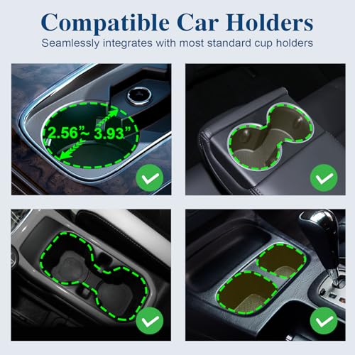 Car Cup Holder Expander, Cup Holder Extender Adapter with Expandable Arm and Adjustable Base, Compatible with Yeti Ramblers, Hydro Flasks, Stanley, Owala Most Coffee Mugs Bottles & Cups (CUP-B-1pack) - size: CUP-B-1pack