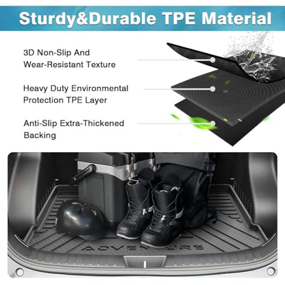Mixsuper Custom Fit Cargo Liner for 2012-2017 Toyota Prius V, All Weather Rear Cargo Mat Trunk Liners Tray Black - size: Fit for Toyota Prius V 2012-2017