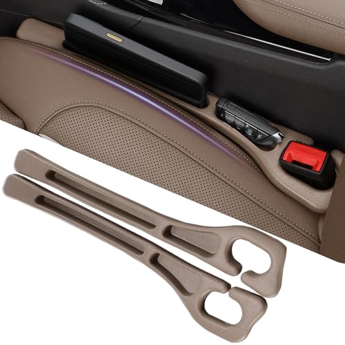 YLXGT Car Seat Gap Filler Organizer Universal for Car SUV Truck Accessories Seat Gap Plug Blocker with Storage Slot Brown 2 Pack - color: Brown, size: Driver's＋Passenger