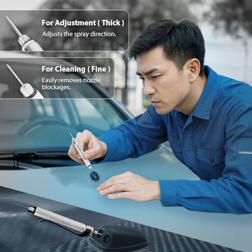 FIRSTINFO H5136 Windscreen Windshield Washer Spray Nozzle Cleaner Needle Corrosion Blockage Removal | Made in Taiwan