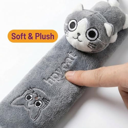 UNICOLD 2-Pack Ultra-Soft Short Plush Seatbelt Cover, Cute Animal Edition – Cloud-Like Shoulder Pad for a Comfy Ride for Adults & Kids (G-Kitten) - style: G-Kitten