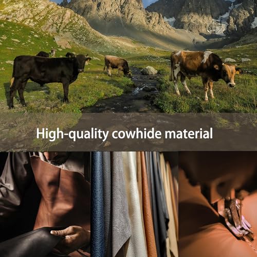 Black Genuine Leather Car Steering Wheel Cover Men Women,Cowhide Wheel Cover,Soft,Breathable,Anti-Slip,Luxury Steering Wheel Cover,Small Size 14-14.25 inch(S) - size: Small size[14''-14 1/4'']