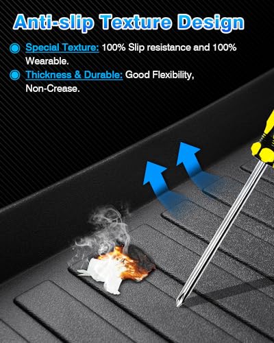 Rav4 Cargo Liner - Trunk Mat Fits for Toyota Rav4 2019-2025 (Include Hybrid), All Weather Cargo Mat with Backrest Mat for Rav 4 Accessories, Heavy Duty Car Mats, Car Accessories - size: 2)toyota Rav4 19-25