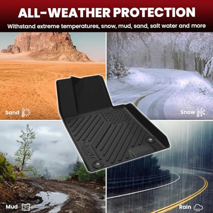LASFIT Floor Mats & Cargo Mat for Hyundai Sonata 2020-2026 (Only Fit AWD & Gas) / Kia K5 2021-2025 (Only Fit AWD, Not for FWD) Custom Fit TPE All Weather Floor Liners Car Mats Accessoires - size: 2)For Hyundai Sonata & Kia K5 | 2020-2025 | AWD