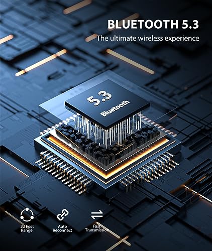 COMSOON AUX Bluetooth Adapter for Car, [LED Screen] Bluetooth 5.3 Receiver for Speaker/Home Stereo/Wired Headphones, 3.5mm Wireless Audio Receiver for Hands-Free Call/Music, Dual Connection