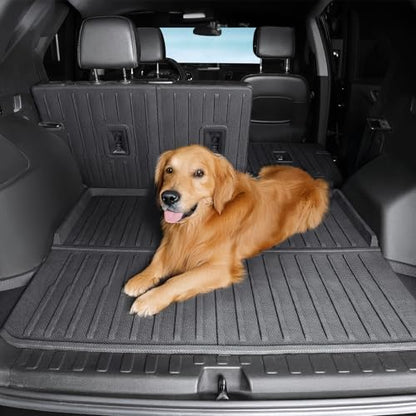 Floor Mats Set Cargo Liner and Backrest Mat for for Chevy Chevrolet Equinox/GMC Terrain 2018-2024, All Weather TPE Full Mat Set Cargo Mat for Equinox Accessories - size: For Chevy Equinox/GMC Terrain | 2018-2024