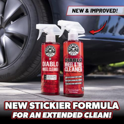 Chemical Guys Sprayable Diablo Wheel Cleaner (Safe on All Wheel & Rim Finishes), Great for Cars, Trucks, SUVs, Motorcycles, RVs & More, 32 fl oz - style: Sprayable 32 oz