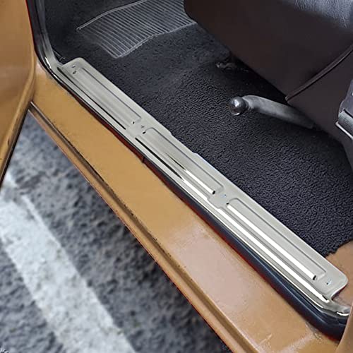 G-PLUS Door Sill Plates w/Hardware Compatible with Chevy/GMC Truck C10 C20 C30 K10 K20 K30 1967 1698 1969 1970 1971 1972 Sill Plates Guards Accessories Chrome 28864 - size: 1967-1972 Chevy/GMC