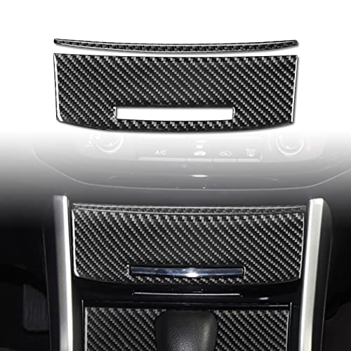 Center Console Storage Box Panel Cover Carbon Fiber Sticker Car Interior Trim Compatible with Honda 9th Gen Accord 2013 2014 2015 2016 2017 Accessories Central Control Panel Decorative Sticker Type A - color: Black 35