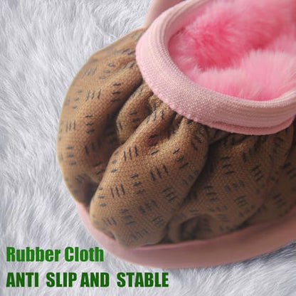 Furry Car Steering Wheel Cover, Fluffy Cover, Soft Warm Plush Non-Slip, 14 1/2-15 inch, for Women Girls, Pink - color: single cover - pink