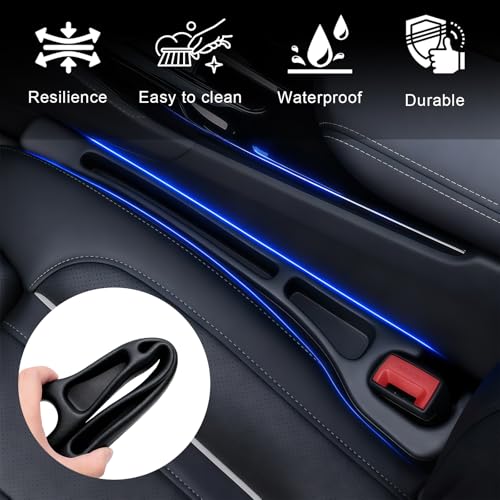 Car Seat Gap Filler Organizer 2 PCS Black Universal Seat Gap Plug Blocker Anti-Drop Console Catcher Phone Keys Storage for Car Truck SUV Auto Accessories Style2 - size: Style 2