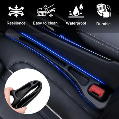 Car Seat Gap Filler Organizer 2 PCS Black Universal Seat Gap Plug Blocker Anti-Drop Console Catcher Phone Keys Storage for Car Truck SUV Auto Accessories Style2 - size: Style 2