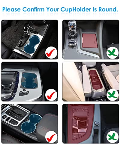 Car Cup Holder Expander Adapter for Large Water Cups,2 Drink Bottles,Cup Coffee Bottles,NATGIC 4-in-1 Cup Holders Expander for Trucks,Sedan, Vehicle Adjustable Cup Holder Expander for Mugs - size: Standard
