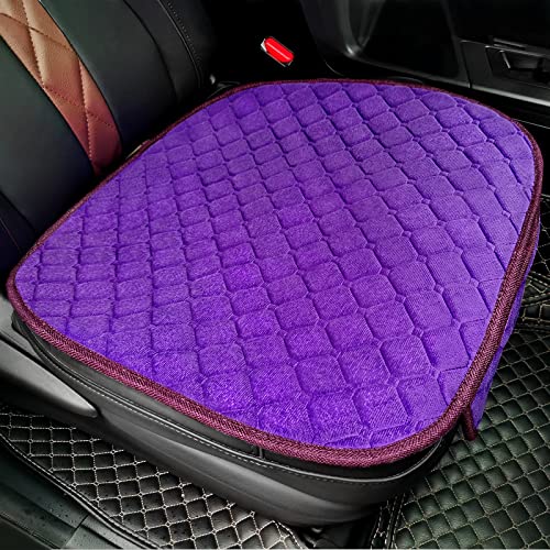 surpassme Comfortable Car Seat Covers Universal Front Seat Coves for Car Accessories with Storage Pockets, Padded Car Interior Covers for Automotive, SUV, Truck, and Van - color: Purple, size: 1 Front Seat Cover