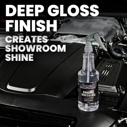 LANE'S Engine Dressing | Professional Engine Bay Cleaner and Protector Shine | Prevents Rubber Hoses Fading and Cracking | Easy to Use, Dust Resistant Degreaser & Detail Spray | 32 oz, 2 Pack - size: 32 Fl Oz (Pack of 2)
