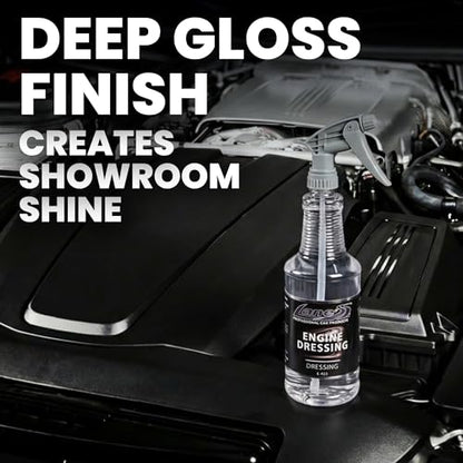 LANE'S Engine Dressing | Professional Engine Bay Cleaner and Protector Shine | Prevents Rubber Hoses Fading and Cracking | Easy to Use, Dust Resistant Degreaser & Detail Spray | 32 oz, 2 Pack - size: 32 Fl Oz (Pack of 2)