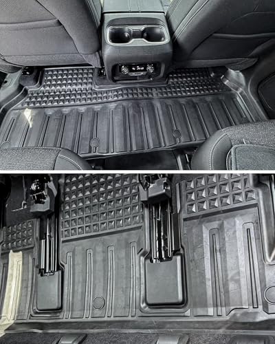 3W Floor Mats & Seat Back Mats & Cargo Liner for Chevrolet Chevy Equinox EV (Not Fit Gasoline) 2024-2025 2026, All Weather TPE Custom Fit Full Set Car Floor Mats, Black - size: Chevy Equinox EV 2024-2025 Full Set