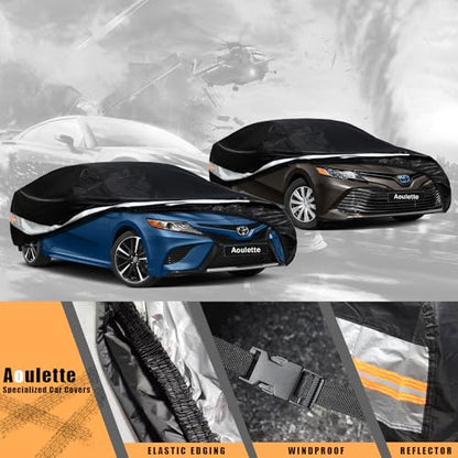 Toyota Car Cover Custom Fit for Toyota Camry/Solara, Waterproof Car Cover for Automobiles All Weather, Lightweight Full Exterior Cover Outdoor Sun Rain Dust Snow Wind Protection. - size: Custom Fit Toyota Camry/Solara