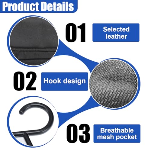 Car Seat Side Organizer, Multi-Pocket Storage Hanging Bag with Mesh Net, Multifunctional Automotive Seat Back Stuff Holder for Phone, Wallet and Tissue, Universal for SUV Truck (Classic) - size: Classic