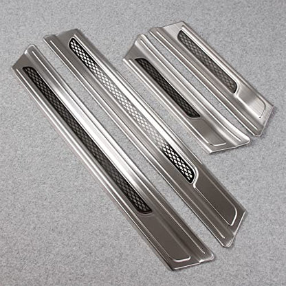 Beautost Fit for Honda CRV CR-V 2023 2024 2025 2026 Outside Door Sill Scuff Plate Guard Cover Trims (Silver) - color: Silver