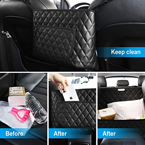 Bark Lover Car Handbag Holder, Seat Back Organizer, Barrier of Backseat Pet Kids, Purse Storage & Pocket, Car Accessories, Mesh Handbag Holder - style: Extra Space