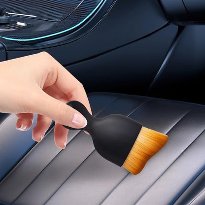 5-Piece mini Cleaning Brush Set, Soft Bristle Detail Brush, Suitable for car Interior, Dashboard, Ventilation, Keyboard, Leather Surface with Protective Cover