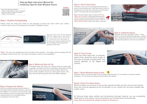 2019-2026 Tape-On Rain Guards for Dodge RAM 1500 Quad cab only Side Window Visor Deflectors Durable Tinted Shades 2019 2020 2021 2022 2023 2024 2025 - size: For Dodge RAM 1500 Quad 2019-2026