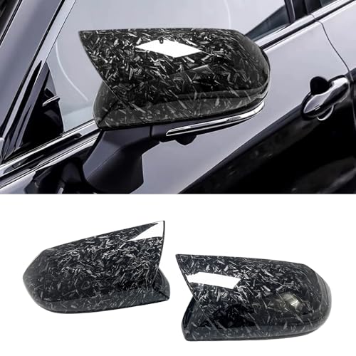 MAXDOM Side Mirror Caps Compatible with Toyota Camry (Forged Carbon Pattern-Orginal Style, 2018-2025) - color: Forged Carbon Pattern-Orginal Style