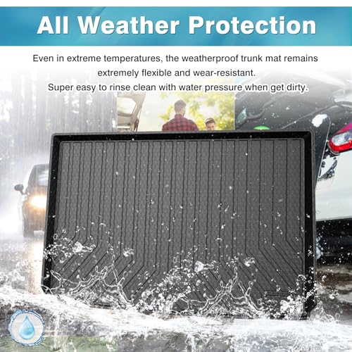 Mixsuper Custom Fit Cargo Liner for Chevrolet Suburban/GMC Yukon XL/Cadillac Escalade ESV 2015-2020, All Weather Cargo Mat Rear Trunk Liner Behind The 3rd Row Seats Black - size: Fit for Chevrolet Suburban | 2015-2020