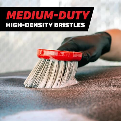 Maxshine Universal Cleaning Brushes (3-Piece Set) – Heavy-Duty, Medium-Duty, Soft Bristles – Removes Dirt & Stains – Wheels, Tires, & Exterior Surfaces – Carpets, Upholstery & Interior Surfaces - color: Set