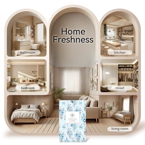 MYARO 20 Packs Fresh Linen Sachets for Drawer and Closet, Long-Lasting Sachets Bags Air Freshener Fresh Scents, Potpourri Bags Home Fragrance for Lover - color: Linen Fresh