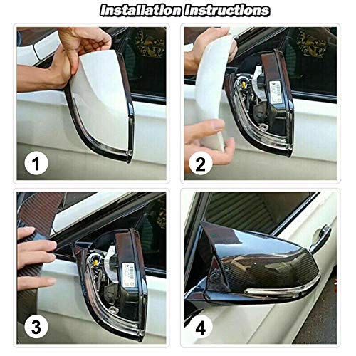 sportuli Carbon Fiber Rearview Mirror Cover Cap Compatible with BMW 228i 435i 116i 118i 120i 125i 130i 218i 220i 320i 328i 330i 335i 420i 428i 435i F21 F30 F31 F32 F33 F36 - color: Carbon Fiber