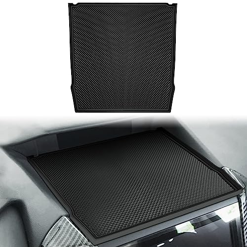 Auovo Dashboard Mats for Subaru Forester Accessories 2019-2024/ Crosstrek 2018-2023 / Impreza 2018-2023 Car Interior Silicone Material Dash Pad Liner (Upgrade,1 pcs All Black Trim Dashboard Mat) - color: Black, size: 2018+ B Version