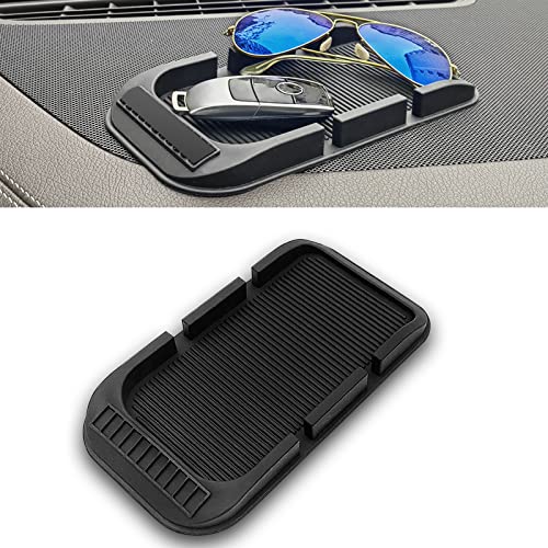 Anti-Slip Gel Pad Car Dashboard Stand for Navigation Cell Phone, Black